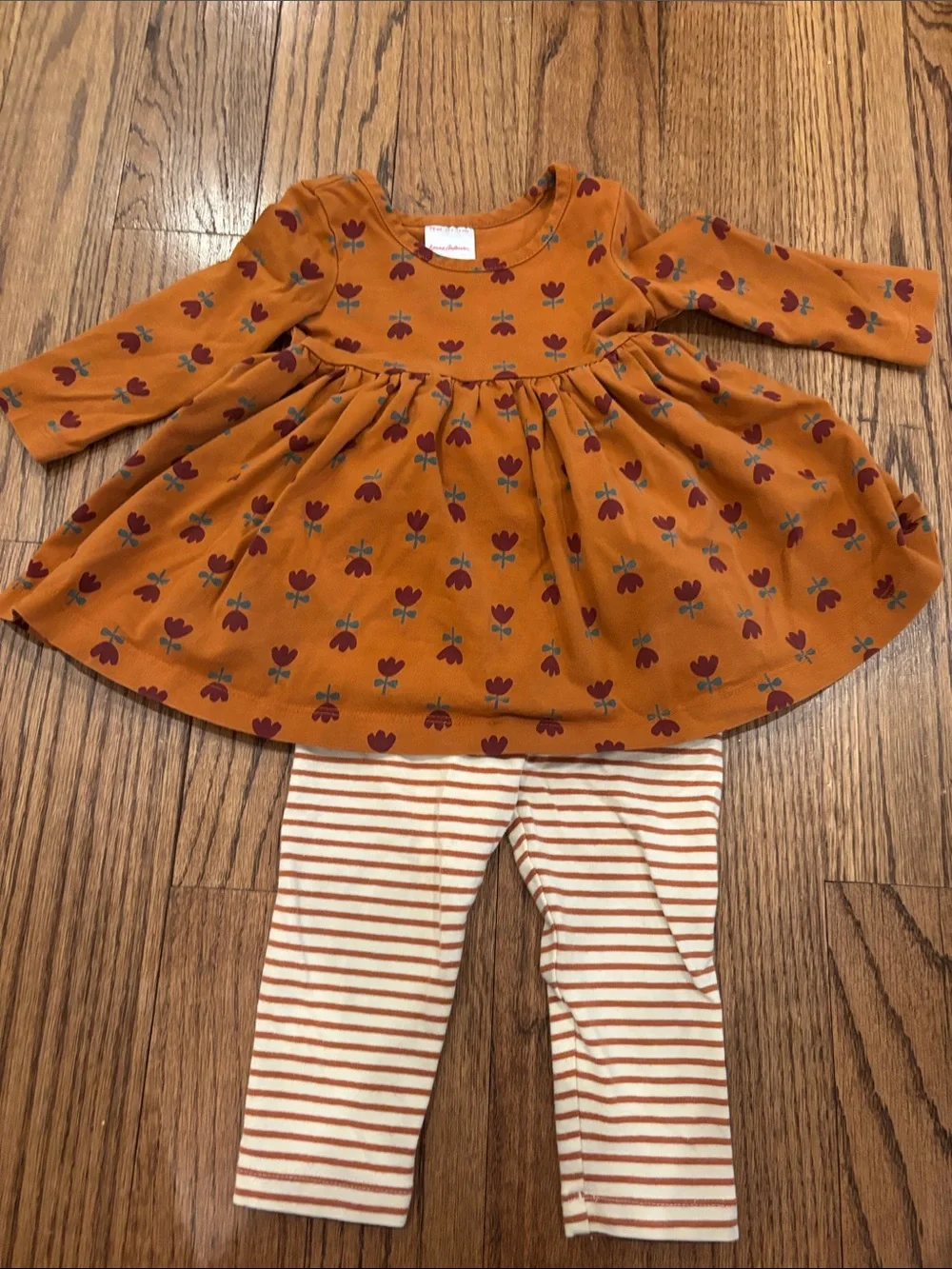 Hanna Andersson Dress & Leggings Set 6-12 months